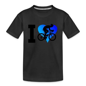 Vélo de route Vélo de route Vélo de route Hommes Vélo de route - T-shirt bio Premium Enfant - noir - Devant