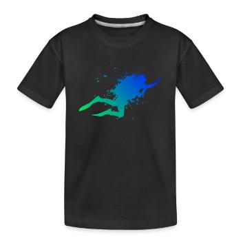 Plongée Plongée Plongée libre Plongeurs - T-shirt bio Premium Enfant - noir - Devant