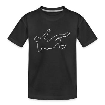 Climber Bouldering Women's Boulder Climber - Kids' Premium Organic T-Shirt - black - Front