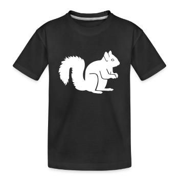 Ecureuil - T-shirt bio Premium Enfant - noir - Devant