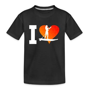 Stand up Paddle Pour Homme Stand up Paddle Board - T-shirt bio Premium Enfant - noir - Devant