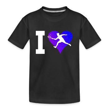 Jeux de racquetball Jeux de pickleball de racquetball - T-shirt bio Premium Enfant - noir - Devant