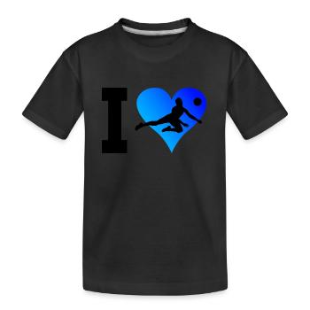 Volleyball Volley-ball féminin Volley-ball - T-shirt bio Premium Enfant - noir - Devant