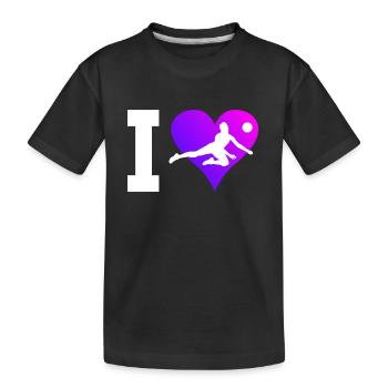 Volley Volleyball Women's Volleyball - Kids' Premium Organic T-Shirt - black - Front