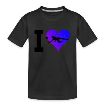 Volley-ball Joueuse de volley-ball masculin féminin - T-shirt bio Premium Enfant - noir - Devant