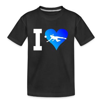 Volleyball volleyball volleyball players - Kids' Premium Organic T-Shirt - black - Front