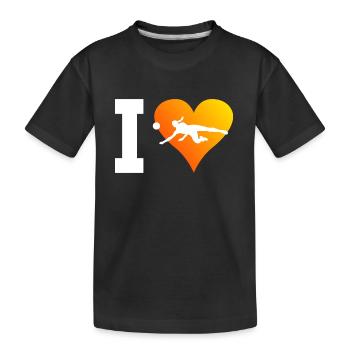 Volley-ball masculin Volley-ball féminin Jouer volley-ball sp - T-shirt bio Premium Enfant - noir - Devant