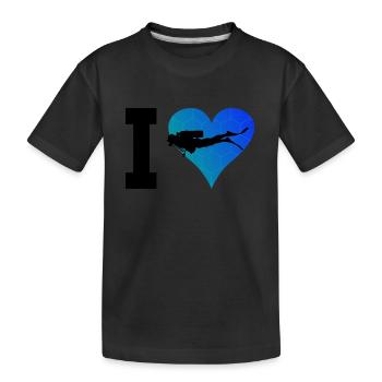 Hommes Scuba Diver Diver Scuba Divers - T-shirt bio Premium Enfant - noir - Devant