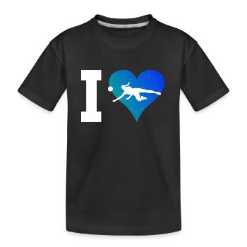 Volleyball players Women's volleyball - Kids' Premium Organic T-Shirt - black - Front
