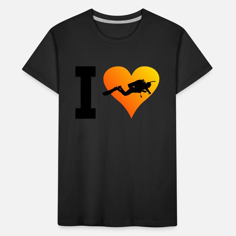 Plongée Femmes Plongée Plongée Plongée Plongeuse Plongeuse T-shirt bio Premium Enfant