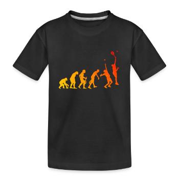 Women's Paddle Tennis Racket Paddle Racket - Kids' Premium Organic T-Shirt - black - Front