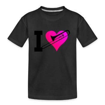 Tromboniste Trombone Brass Band Gentlemen Tromboniste - T-shirt bio Premium Enfant - noir - Devant