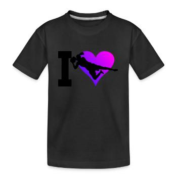 Footballeuse Gardienne de but Gardienne de but Joueuse de football - T-shirt bio Premium Enfant - noir - Devant