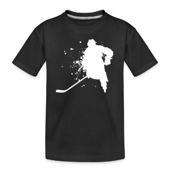 Hockey sur glace Hommes Hockey sur glace Hockey sur glace - T-shirt bio Premium Enfant - noir - Devant