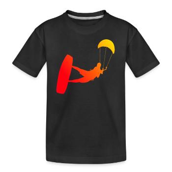 Kite Kitesurf Hommes Kitesurf Kitesurf Kitesurf Kitesurf - T-shirt bio Premium Enfant - noir - Devant