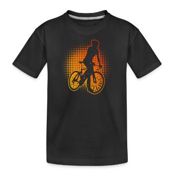 Vélo de route Cyclistes sur route femmes Cyclisme sur route Cyclisme sur route - T-shirt bio Premium Enfant - noir - Devant
