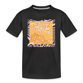 Alice Im Wunderland Grinsekatze - Kinder Premium Bio T-Shirt - Schwarz - Vorne