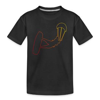 Kitesurf Femmes Kitesurfer Kitesurfer Kitesurf - T-shirt bio Premium Enfant - noir - Devant