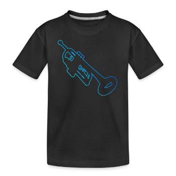 Jazz Trumpeter Trumpeter Trumpet - Kids' Premium Organic T-Shirt - black - Front