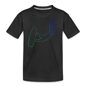 Kitesurf Kitesurfer Kitesurfer Hommes - T-shirt bio Premium Enfant - noir - Devant