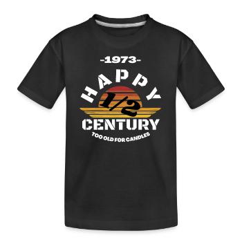 Joyeux 50e anniversaire - T-shirt bio Premium Enfant - noir - Devant