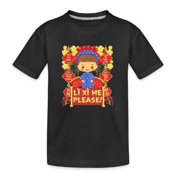 Li Xi Me Please - Vietnamesisches Neujahrsfest - Kinder Premium Bio T-Shirt - Schwarz - Vorne