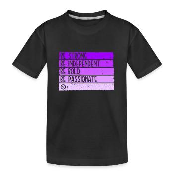 Autonomisation des femmes, Journée de la femme, féministe - T-shirt bio Premium Enfant - noir - Devant