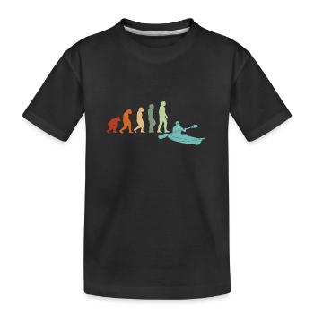 KAYAKS Canoës RAFTING Kayak vintage Kayak - T-shirt bio Premium Enfant - noir - Devant