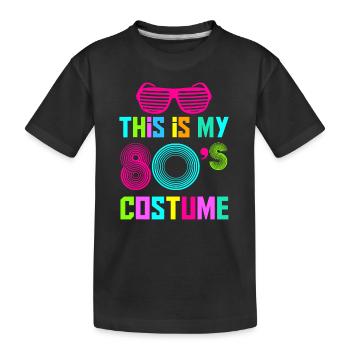 C’est mon costume des années 80 Fancy eighties dress Party - T-shirt bio Premium Enfant - noir - Devant
