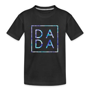 Vatertag für frischgebackenen Vater, Dada, lustige Krawattenfarbe Dada - Kinder Premium Bio T-Shirt - Schwarz - Vorne