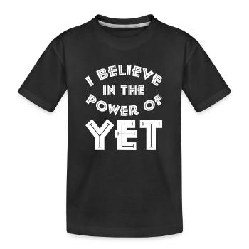 Je crois au pouvoir de l’instant, au pouvoir de l’instant - T-shirt bio Premium Enfant - noir - Devant
