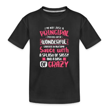 Ich bin nicht nur Schulleiter - Schullehrer - Kinder Premium Bio T-Shirt - Schwarz - Vorne