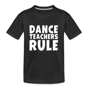 Tanzlehrer beherrschen lustige Tanzschulklasse - Kinder Premium Bio T-Shirt - Schwarz - Vorne