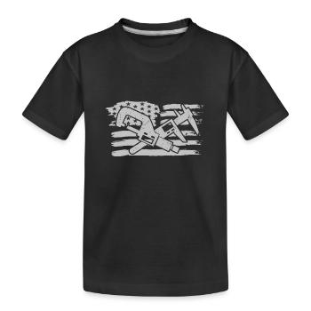 It's My Ha-poo Birthday Funny Poop - Kids' Premium Organic T-Shirt - black - Front