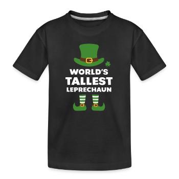 Le plus grand lutin du monde - T-shirt bio Premium Enfant - noir - Devant