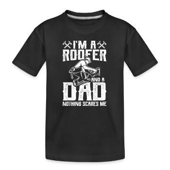 Roofer Dad Funny Roofing Nouveauté - T-shirt bio Premium Enfant - noir - Devant