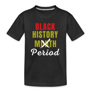 Période du Mois de l’histoire des Noirs African Pride BHM - T-shirt bio Premium Enfant - noir - Devant