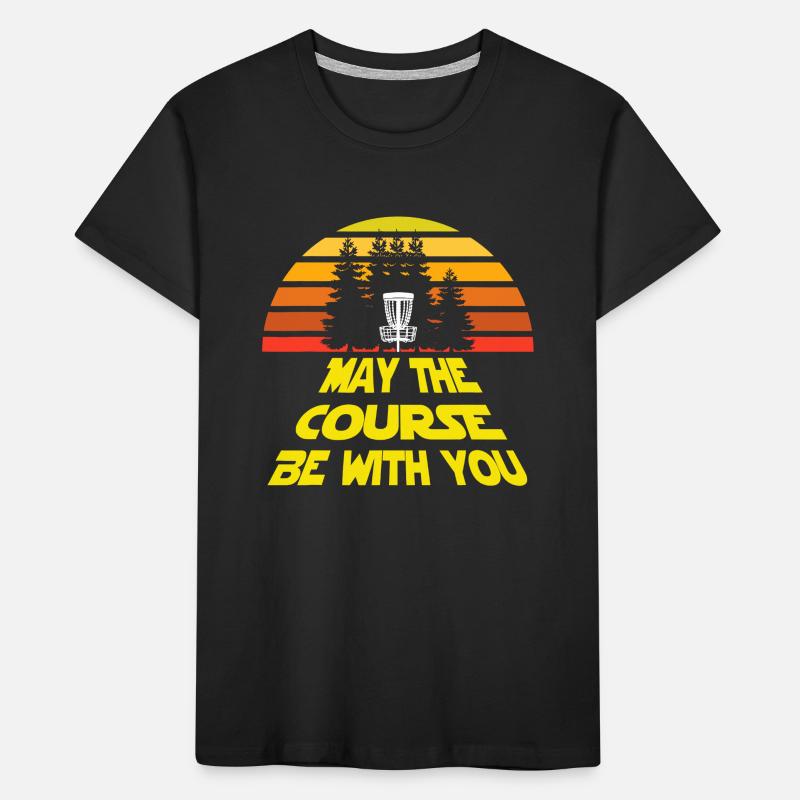 Disc Golf, que le parcours soit avec vous T-shirt bio Premium Enfant