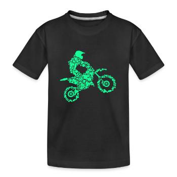 Dirt Bike Rider Motocross Enduro Dirt Biking Cadeau - T-shirt bio Premium Enfant - noir - Devant