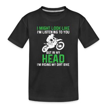 Dirt Bike Motocross Enduro Funny Moto - T-shirt bio Premium Enfant - noir - Devant