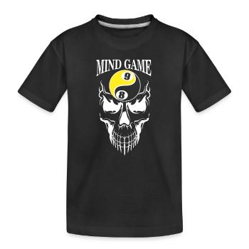 Mind Game Billiardplayer Billiardballs Queue - T-shirt bio Premium Enfant - noir - Devant