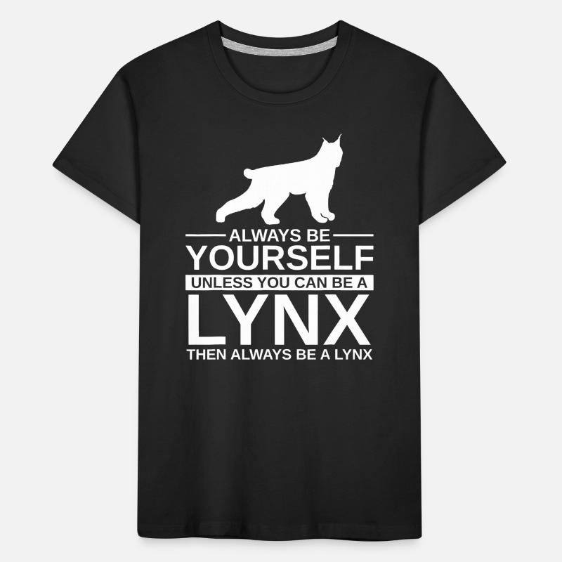 Sei immer du selbst Luchs-Geschenk Kinder Premium Bio T-Shirt