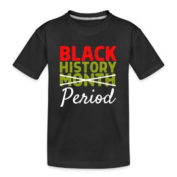 Période du Mois de l’histoire des Noirs African Pride BHM - T-shirt bio Premium Enfant - noir - Devant