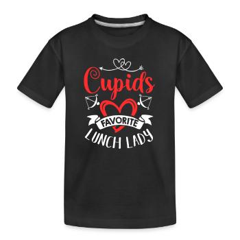 Valentinstag Zitate Romantisches Mittagessen Dame - Kinder Premium Bio T-Shirt - Schwarz - Vorne
