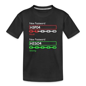 Chimiste - Professeur de sciences Etudiant en chimie - T-shirt bio Premium Enfant - noir - Devant