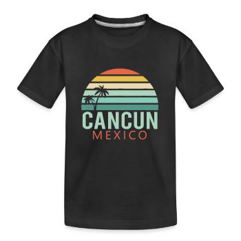 Cancun Mexique 2019 Souvenir - T-shirt bio Premium Enfant - noir - Devant