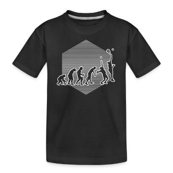 Racket Men's Paddle Tennis Paddle Racket - Kids' Premium Organic T-Shirt - black - Front