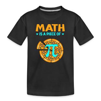 Pi day 3.14 Les mathématiques sont un morceau de pizza Bitcoin Start - T-shirt bio Premium Enfant - noir - Devant
