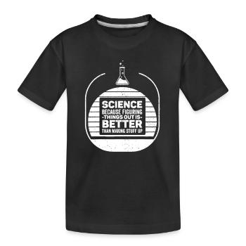 Vintage rétro comprendre les choses drôle Science - T-shirt bio Premium Enfant - noir - Devant