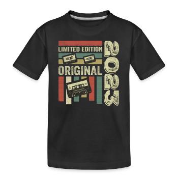 Millésime 2023 - Citation d’anniversaire rétro 2023 - T-shirt bio Premium Enfant - noir - Devant
